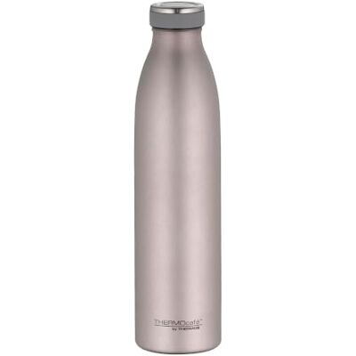 Thermos TC Butelka Rose Mat 0,75 l, izolowana butelka ze stali nierdzewnej, odporna na gazowanie, utrzymuje temperaturę gorących przez 12 godzin, zimno przez 24 godziny, szczelna, do Thermos TC Butelka Rose Mat 0,75 l, izolowana butelka ze stali nierdzewnej, odporna na gazowanie, utrzymuje temperaturę gorących przez 12 godzin, zimno przez 24 godziny, szczelna, do