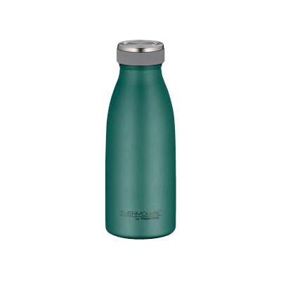 Thermos Thermocafé TC BOTTLE termos 0,35 l, zimny 24 h, zielony mat Odporna na działanie dwutlenku węgla, szczelna, butelka na napoje ze stali nierdzewnej, gorąca 12 godzin Thermos Thermocafé TC BOTTLE termos 0,35 l, zimny 24 h, zielony mat Odporna na działanie dwutlenku węgla, szczelna, butelka na napoje ze stali nierdzewnej, gorąca 12 godzin