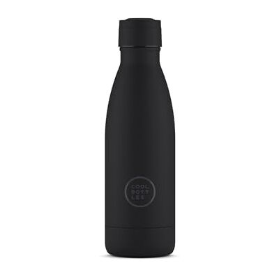 Cool Bottles Stainless Steel Water Bottle 350 ml Mono Black 23,5 x 7 cm szczelna butelka termiczna zimne napoje 36 godzin i gorące napoje 18 godzin technologia Triple-Cool BPA Free Cool Bottles Stainless Steel Water Bottle 350 ml Mono Black 23,5 x 7 cm szczelna butelka termiczna zimne napoje 36 godzin i gorące napoje 18 godzin technologia Triple-Cool BPA Free