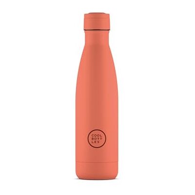 Cool Bottles Stainless Steel Water Bottle 500 ml Pastel Coral 26,5 x 7 cm szczelna butelka termiczna zimne napoje 36 h i gorące napoje 18 h technologia Triple-Cool BPA Free Cool Bottles Stainless Steel Water Bottle 500 ml Pastel Coral 26,5 x 7 cm szczelna butelka termiczna zimne napoje 36 h i gorące napoje 18 h technologia Triple-Cool BPA Free