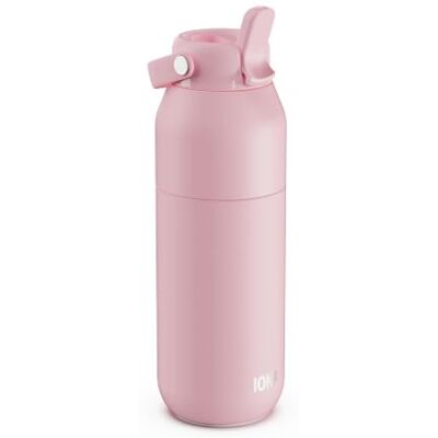 Ion8 PRIMO URBAN Butelka Termiczna 720 ml (24 oz), Jasnoróżowy Szczelna butelka ze stali nierdzewnej z pokrywką ze słomką, Szybki przepływ, Izolacja próżniowa na zimne napoje, Do zmywarki Ion8 PRIMO URBAN Butelka Termiczna 720 ml (24 oz), Jasnoróżowy Szczelna butelka ze stali nierdzewnej z pokrywką ze słomką, Szybki przepływ, Izolacja próżniowa na zimne napoje, Do zmywarki