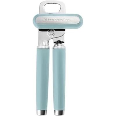 KitchenAid klasyczny wielofunkcyjny otwieracz do puszek i butelek, łatwy w użyciu, ostre jak brzytwa koło tnące ze stali nierdzewnej, miękkie ergonomiczne uchwyty, woda mineralna KitchenAid klasyczny wielofunkcyjny otwieracz do puszek i butelek, łatwy w użyciu, ostre jak brzytwa koło tnące ze stali nierdzewnej, miękkie ergonomiczne uchwyty, woda mineralna