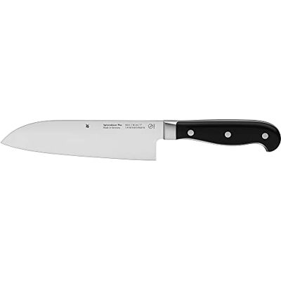 WMF Spitzenklasse Plus nóż Santoku 32 cm, wyprodukowano w Niemczech, kuty nóż, Performance Cut, specjalna stal ostrza, ostrze 18 cm WMF Spitzenklasse Plus nóż Santoku 32 cm, wyprodukowano w Niemczech, kuty nóż, Performance Cut, specjalna stal ostrza, ostrze 18 cm