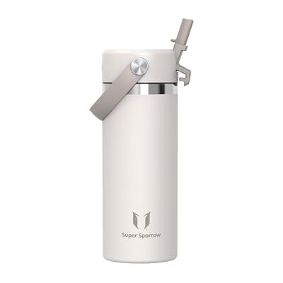 Super Sparrow Butelka Termiczna na Wodę Dziecko 500ml Butelka Nierdzewny Słomką Nieprzeciekająca Bidon, Bez BPA, Zmywarkodporna, SwivelSip, Szkoła, Sport Super Sparrow Butelka Termiczna na Wodę Dziecko 500ml Butelka Nierdzewny Słomką Nieprzeciekająca Bidon, Bez BPA, Zmywarkodporna, SwivelSip, Szkoła, Sport