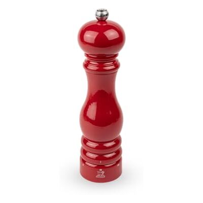 Peugeot Młynek do pieprzu Paris u'Select 22 cm – 6 wstępnie ustawionych stopni mielenia – z drewna z certyfikatem PEFC – lakierowany na czerwono Peugeot Młynek do pieprzu Paris u'Select 22 cm – 6 wstępnie ustawionych stopni mielenia – z drewna z certyfikatem PEFC – lakierowany na czerwono
