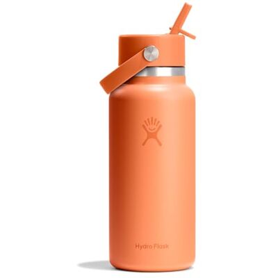 Hydro Flask Szeroki zakrętka ze słomką 946 ml – stal nierdzewna, szczelna słomka, nadaje się do mycia w zmywarce, izolowana na zimno przez 24 godziny, szeroki otwór, przyjazny dla kostek lodu, nektar Hydro Flask Szeroki zakrętka ze słomką 946 ml – stal nierdzewna, szczelna słomka, nadaje się do mycia w zmywarce, izolowana na zimno przez 24 godziny, szeroki otwór, przyjazny dla kostek lodu, nektar