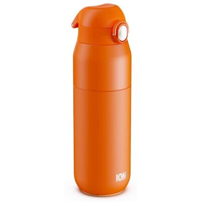 Ion8 PRIMO REVIVE Butelka Termiczna 540 ml (18 oz)- Szczelna Butelka ze Stali Nierdzewnej, Klapka, Otwieranie Jednym Dotknięciem, Szybki Przepływ, Ciepłe i Zimne Napoje, Pomarańczowy Ion8 PRIMO REVIVE Butelka Termiczna 540 ml (18 oz)- Szczelna Butelka ze Stali Nierdzewnej, Klapka, Otwieranie Jednym Dotknięciem, Szybki Przepływ, Ciepłe i Zimne Napoje, Pomarańczowy