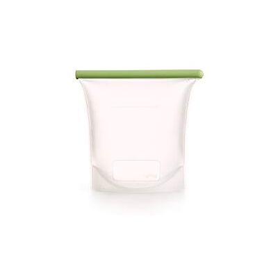Lékué Torba wielokrotnego użytku do przechowywania żywności/zamrażania żywności, przezroczysty, platynowy silikon, 1500 ml Lékué Torba wielokrotnego użytku do przechowywania żywności/zamrażania żywności, przezroczysty, platynowy silikon, 1500 ml