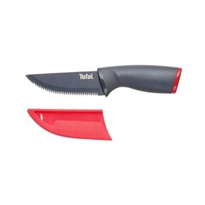 Tefal Fresh Kitchen Nóż do steków, 11 cm, wysokiej jakości ostrze ze stali nierdzewnej z tytanem, powłoka nieprzywierająca, strefa komfortu, K1220805 Tefal Fresh Kitchen Nóż do steków, 11 cm, wysokiej jakości ostrze ze stali nierdzewnej z tytanem, powłoka nieprzywierająca, strefa komfortu, K1220805