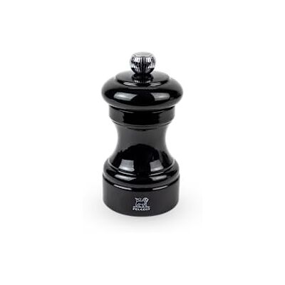 Peugeot Ręczny drewniany młynek do soli z czarnym lakierem, 10 cm 4 Peugeot Ręczny drewniany młynek do soli z czarnym lakierem, 10 cm 4