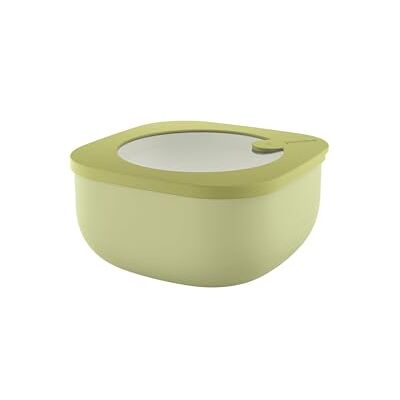 Guzzini Kitchen Active Design, STORE&MORE BIO, Contenitore Ermetico Basso per Frigo/Freezer/Microonde (M) Verde Avocado, 16 x16 x h7,8 cm 975 cc 170720253 Guzzini Kitchen Active Design, STORE&MORE BIO, Contenitore Ermetico Basso per Frigo/Freezer/Microonde (M) Verde Avocado, 16 x16 x h7,8 cm 975 cc 170720253