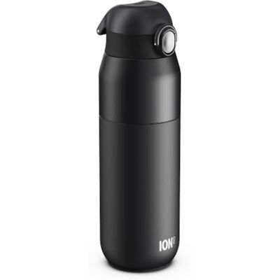 Ion8 PRIMO REVIVE Butelka Termiczna 540 ml (18 oz)- Szczelna Butelka ze Stali Nierdzewnej, Klapka, Otwieranie Jednym Dotknięciem, Szybki Przepływ, Ciepłe i Zimne Napoje, Czarny Ion8 PRIMO REVIVE Butelka Termiczna 540 ml (18 oz)- Szczelna Butelka ze Stali Nierdzewnej, Klapka, Otwieranie Jednym Dotknięciem, Szybki Przepływ, Ciepłe i Zimne Napoje, Czarny