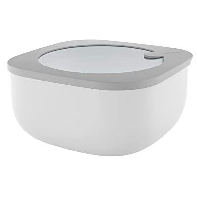 Guzzini Kitchen Active Design, STORE&MORE, Niski pojemnik hermetyczny do lodówki/zamrażarki/mikrofalówki (L) ciemnoszary, 19,5 x 19,5 x h9,3 cm 1900 cc 170704177 Guzzini Kitchen Active Design, STORE&MORE, Niski pojemnik hermetyczny do lodówki/zamrażarki/mikrofalówki (L) ciemnoszary, 19,5 x 19,5 x h9,3 cm 1900 cc 170704177