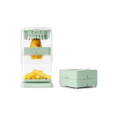 Brabantia Krajalnica do ziemniaków TASTY+ Krajalnica do frytek ze stali nierdzewnej z 3 wymiennymi ostrzami Ergonomiczny design 5-letnia gwarancja Jade Green Brabantia Krajalnica do ziemniaków TASTY+ Krajalnica do frytek ze stali nierdzewnej z 3 wymiennymi ostrzami Ergonomiczny design 5-letnia gwarancja Jade Green