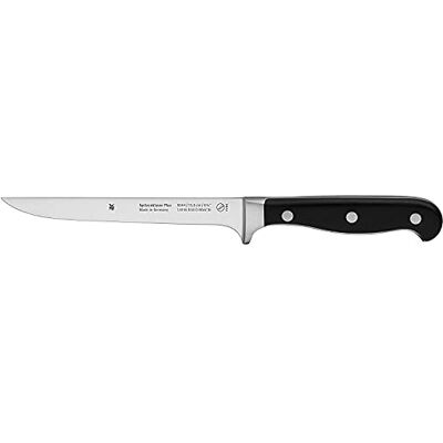 WMF Nóż do odkostniania Spitzenklasse Plus długość 28 cm, długość ostrza: 15,5 cm, cięcie wydajne, wyprodukowano w Niemczech, kute, specjalne ostrze stalowe, bezszwowo nitowany uchwyt z tworzywa WMF Nóż do odkostniania Spitzenklasse Plus długość 28 cm, długość ostrza: 15,5 cm, cięcie wydajne, wyprodukowano w Niemczech, kute, specjalne ostrze stalowe, bezszwowo nitowany uchwyt z tworzywa