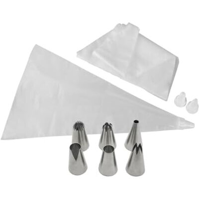 Zenker 9918250 Zestaw 20 kieszeni nasadkowych z 3 nasadkami z tworzywa sztucznego i 6 nasadkami ze stali nierdzewnej, kieszenią na tuleją, przyborami do pieczenia, kieszenią na ciasta, tworzywo Zenker 9918250 Zestaw 20 kieszeni nasadkowych z 3 nasadkami z tworzywa sztucznego i 6 nasadkami ze stali nierdzewnej, kieszenią na tuleją, przyborami do pieczenia, kieszenią na ciasta, tworzywo