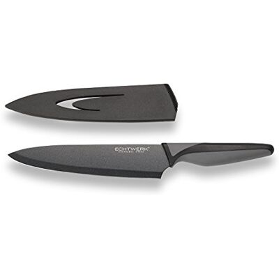 ECHTWERK EW-SS-0150 BlackSteel Paring Knife, nóż kuchenny, ostrze ze stali nierdzewnej ok. 9 cm, czarny, nóż szefa kuchni 20 cm ECHTWERK EW-SS-0150 BlackSteel Paring Knife, nóż kuchenny, ostrze ze stali nierdzewnej ok. 9 cm, czarny, nóż szefa kuchni 20 cm