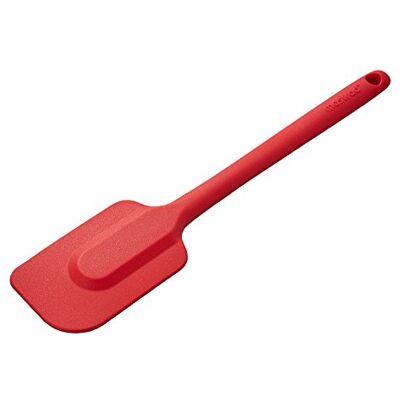 mastrad F10215 szpatułka silikonowa, 27 cm, czerwona, nadaje się do mycia w zmywarce, żaroodporne przybory kuchenne, niezbędny gadżet do gotowania i narzędzie do pieczenia mastrad F10215 szpatułka silikonowa, 27 cm, czerwona, nadaje się do mycia w zmywarce, żaroodporne przybory kuchenne, niezbędny gadżet do gotowania i narzędzie do pieczenia