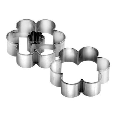 Tescoma Foremki do ciastek, mały kwiat 2 szt. Delicia, stal nierdzewna, różne 16 x 7,5 x 1,8 cm Tescoma Foremki do ciastek, mały kwiat 2 szt. Delicia, stal nierdzewna, różne 16 x 7,5 x 1,8 cm