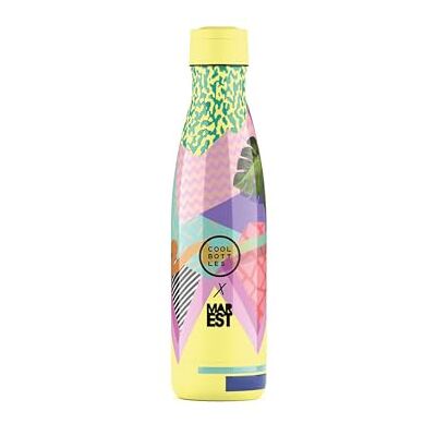 Cool Bottles Butelka na wodę ze stali nierdzewnej, butelka termiczna 500 ml, zimne napoje 36 godzin i gorące 18 godzin, wykończenie nadrukiem 3D, bez BPA Cool Bottles Butelka na wodę ze stali nierdzewnej, butelka termiczna 500 ml, zimne napoje 36 godzin i gorące 18 godzin, wykończenie nadrukiem 3D, bez BPA