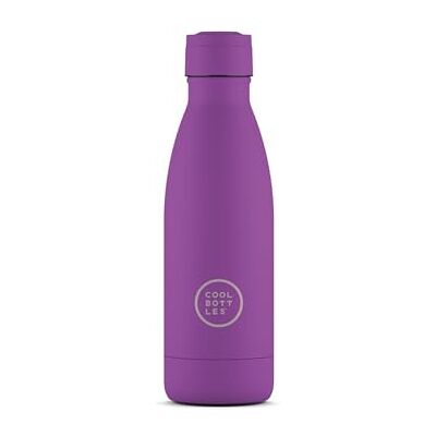 Cool Bottles Stainless Steel Water Bottle 350 ml Vivid Violet 23,5 x 7 cm szczelna butelka termiczna zimne napoje 36 godzin i gorące 18 godzin technologia Triple-Cool BPA Free Cool Bottles Stainless Steel Water Bottle 350 ml Vivid Violet 23,5 x 7 cm szczelna butelka termiczna zimne napoje 36 godzin i gorące 18 godzin technologia Triple-Cool BPA Free