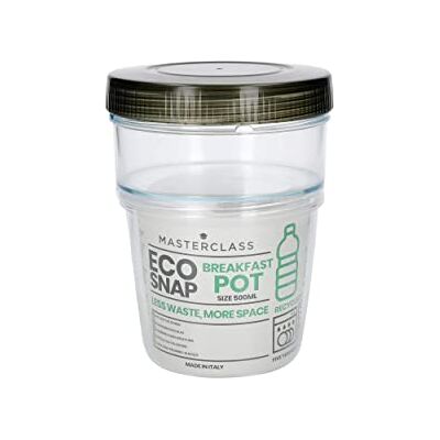 Master Class MasterClass Recycled Eco Snap Breakfast Pot, 500 ml, wkładka kartonowa, przezroczysty Master Class MasterClass Recycled Eco Snap Breakfast Pot, 500 ml, wkładka kartonowa, przezroczysty