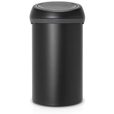 Brabantia Duży pojemnik dotykowy, stal, mineralny księżyc czarny, 60 l Brabantia Duży pojemnik dotykowy, stal, mineralny księżyc czarny, 60 l