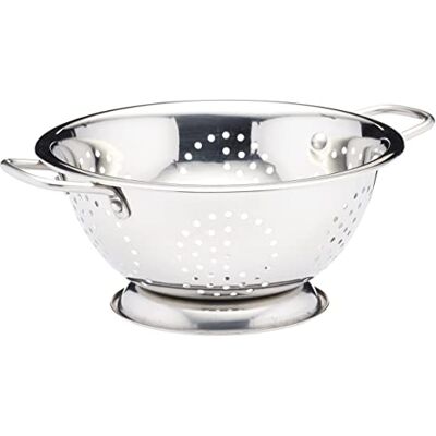 KitchenCraft Durszlak na Nóżce, Podwójny Uchwyt, Stal Nierdzewna, 24,5 cm KitchenCraft Durszlak na Nóżce, Podwójny Uchwyt, Stal Nierdzewna, 24,5 cm