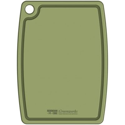 Rio Greenworks Deska do krojenia z recyklingowanego plastiku 37x28cm zielona Rio Greenworks Deska do krojenia z recyklingowanego plastiku 37x28cm zielona