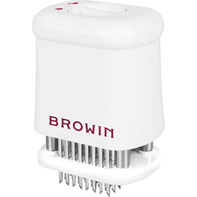 Browin 311401 Nakłuwacz do mięsa z zabezpieczeniam 5,5 x 7,7 cm, zmiękczacz do mięsa, do steków, 56 ostrzy ze stali nierdzewnej Browin 311401 Nakłuwacz do mięsa z zabezpieczeniam 5,5 x 7,7 cm, zmiękczacz do mięsa, do steków, 56 ostrzy ze stali nierdzewnej