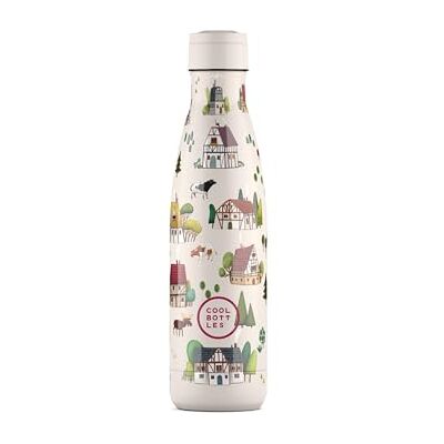 Cool Bottles Butelka na wodę ze stali nierdzewnej, butelka termiczna 500 ml, zimne napoje 36 godzin i gorące 18 godzin, wykończenie nadrukiem 3D, bez BPA Cool Bottles Butelka na wodę ze stali nierdzewnej, butelka termiczna 500 ml, zimne napoje 36 godzin i gorące 18 godzin, wykończenie nadrukiem 3D, bez BPA