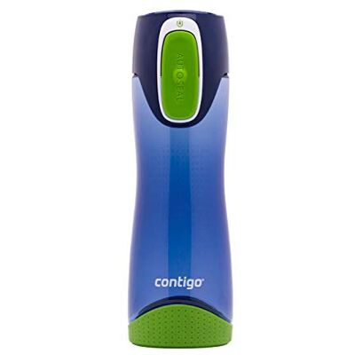 2115683 Contigo Swish Autoseal, duża butelka na wodę z tworzywa sztucznego, bez BPA, szczelna, do uprawiania sportu, jazdy na rowerze, joggingu, wędrówek, 500 ml, kobaltu 2115683 Contigo Swish Autoseal, duża butelka na wodę z tworzywa sztucznego, bez BPA, szczelna, do uprawiania sportu, jazdy na rowerze, joggingu, wędrówek, 500 ml, kobaltu