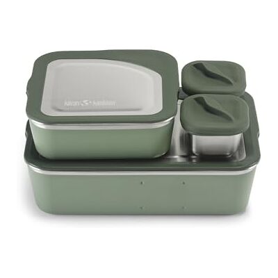 Klean Kanteen Klean Kanten Rise Family 1010629 pudełka na żywność, pudełko na jedzenie, zestaw 3 sztuk, stal nierdzewna, kolor w sprayu morskim, szczelne Klean Kanteen Klean Kanten Rise Family 1010629 pudełka na żywność, pudełko na jedzenie, zestaw 3 sztuk, stal nierdzewna, kolor w sprayu morskim, szczelne