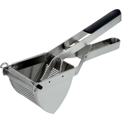Grunwerg Tłucz do ziemniaków/tłucz do puree, prasa do owoców i warzyw z ergonomiczną rączką, szybkie i łatwe puree ziemniaczane, stal nierdzewna 18/10 Grunwerg Tłucz do ziemniaków/tłucz do puree, prasa do owoców i warzyw z ergonomiczną rączką, szybkie i łatwe puree ziemniaczane, stal nierdzewna 18/10