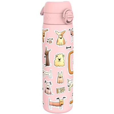 I8SS600PPDOGS ION8 Butelka na Wodę ze Lekki Stali, 600 ml/20 oz, Nieocieplany, Szczelna, Łatwe Otwieranie, Bezpieczny Zamek, Można Myć w Zmywarce, Higieniczne Pokrycie, Składany Uchwyt, Psy I8SS600PPDOGS ION8 Butelka na Wodę ze Lekki Stali, 600 ml/20 oz, Nieocieplany, Szczelna, Łatwe Otwieranie, Bezpieczny Zamek, Można Myć w Zmywarce, Higieniczne Pokrycie, Składany Uchwyt, Psy
