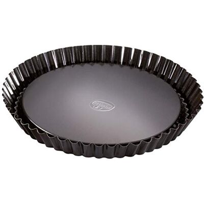 Dr. Oetker Forma do ciasta owocowego Ø 28 cm, forma do pieczenia tortów owocowych, okrągła forma do ciasta ze stali z powłoką zapobiegającą przywieraniu (kolor: czarny), ilość: 1 sztuka Dr. Oetker Forma do ciasta owocowego Ø 28 cm, forma do pieczenia tortów owocowych, okrągła forma do ciasta ze stali z powłoką zapobiegającą przywieraniu (kolor: czarny), ilość: 1 sztuka