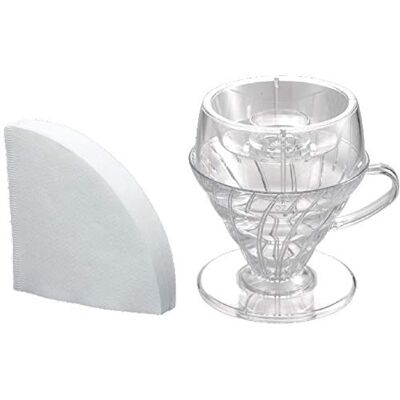 HARIO V60 zestaw do pielęgnacji zapobiegający kapaniu, 02 przezroczysty HARIO V60 zestaw do pielęgnacji zapobiegający kapaniu, 02 przezroczysty
