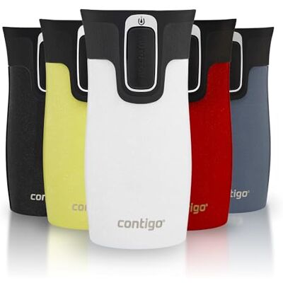2203552 Contigo West Loop Mini Autoseal Kubek podróżny, ze stali nierdzewnej, termos próżniowy, szczelny kubek, kubek na kawę na wynos, z łatwą do czyszczenia pokrywką, bez BPA, sól, 300 ml 2203552 Contigo West Loop Mini Autoseal Kubek podróżny, ze stali nierdzewnej, termos próżniowy, szczelny kubek, kubek na kawę na wynos, z łatwą do czyszczenia pokrywką, bez BPA, sól, 300 ml