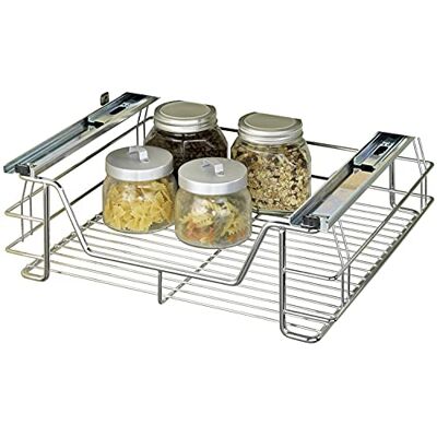 Maximex Wysuwana półka – wysuwana półka, stal, 51 x 18,5 x 40 cm, chrom, 5921500, srebrna, mała; MIDI Maximex Wysuwana półka – wysuwana półka, stal, 51 x 18,5 x 40 cm, chrom, 5921500, srebrna, mała; MIDI