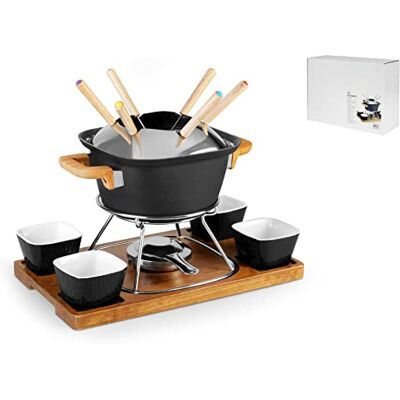 H-H Model 728396 - Zestaw fondue z aluminium do sera, czekolady, mięsa H-H Model 728396 - Zestaw fondue z aluminium do sera, czekolady, mięsa