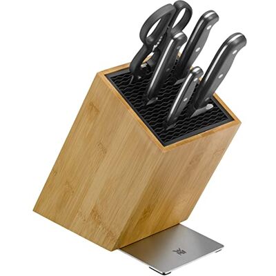 WMF Spitzenklasse Plus blok na no?e z zestawem no?y 6-cz??ciowy, wyprodukowano w Niemczech, 4 kute no?e, no?yczki kuchenne, blok na no?e FlexTec, Performance Cut WMF Spitzenklasse Plus blok na no?e z zestawem no?y 6-cz??ciowy, wyprodukowano w Niemczech, 4 kute no?e, no?yczki kuchenne, blok na no?e FlexTec, Performance Cut