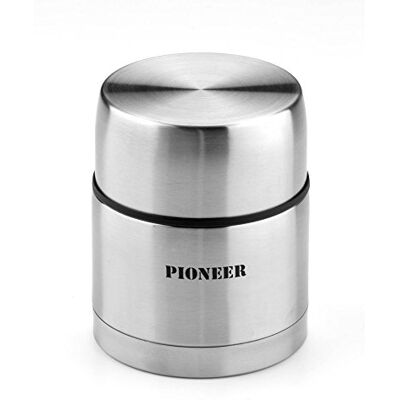 Pioneer 500 ml na żywność z izolacją próżniową, szczelny, konstrukcja ze stali nierdzewnej z podwójnymi ściankami, utrzymuje ciepło przez 8 godzin, zimno przez 24 godziny, idealny do zup i gulaszu Pioneer 500 ml na żywność z izolacją próżniową, szczelny, konstrukcja ze stali nierdzewnej z podwójnymi ściankami, utrzymuje ciepło przez 8 godzin, zimno przez 24 godziny, idealny do zup i gulaszu