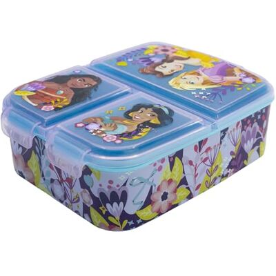 Stor Pudełko śniadaniowe dla dzieci z 3 przegródkami dla księżniczek Disney Stor Pudełko śniadaniowe dla dzieci z 3 przegródkami dla księżniczek Disney