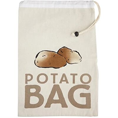 KitchenCraft Torba do Przechowywania Ziemniaków Stay-Fresh, Materiałowa, 26 × 38 cm Kolor Beżowy KitchenCraft Torba do Przechowywania Ziemniaków Stay-Fresh, Materiałowa, 26 × 38 cm Kolor Beżowy