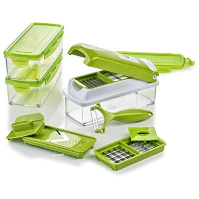 Genius Nicer Dicer Smart 13 części krajarka do warzyw krajarka do cebuli krojenie w kostkę / szatkowanie / szatkowanie / szatkowanie / obieranie / przechowywanie szatkownica wielofunkcyjna szatkownica do warzyw krajarka do owoców NOWOŚĆ Genius Nicer Dicer Smart 13 części krajarka do warzyw krajarka do cebuli krojenie w kostkę / szatkowanie / szatkowanie / szatkowanie / obieranie / przechowywanie szatkownica wielofunkcyjna szatkownica do warzyw krajarka do owoców NOWOŚĆ