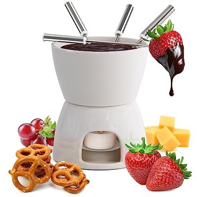 joeji's Kitchen Fondue Chocolate Candle z kołkiem Świeca i widelcami Mini Fondue Czekolada Świeca Podgrzewana pa joeji's Kitchen Fondue Chocolate Candle z kołkiem Świeca i widelcami Mini Fondue Czekolada Świeca Podgrzewana pa