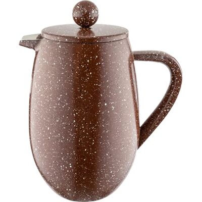Café Olé Kawiarka BFD Granite, podwójne ścianki ze stali nierdzewnej 18/10 i filtr siatkowy, wykończenie w kolorze czerwonego granitu, pojemność 350 ml (3 filiżanki espresso lub 1 kubek) Café Olé Kawiarka BFD Granite, podwójne ścianki ze stali nierdzewnej 18/10 i filtr siatkowy, wykończenie w kolorze czerwonego granitu, pojemność 350 ml (3 filiżanki espresso lub 1 kubek)