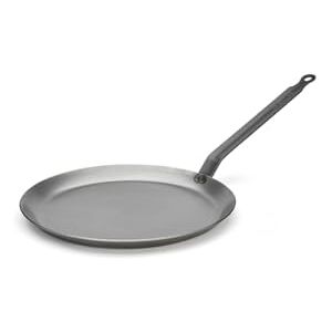 DE BUYER Patelnia do naleśników CARBONE PLUS z ciężkiej stali żelaznej 26 cm 5120.26, srebrna DE BUYER Patelnia do naleśników CARBONE PLUS z ciężkiej stali żelaznej 26 cm 5120.26, srebrna