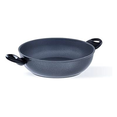Barazzoni , Patelnia z powłoką ceramiczną, aluminium, średnica 28 cm, ergonomiczny uchwyt, nadaje się również do indukcji, NO PFAS, Made in Italy Barazzoni , Patelnia z powłoką ceramiczną, aluminium, średnica 28 cm, ergonomiczny uchwyt, nadaje się również do indukcji, NO PFAS, Made in Italy