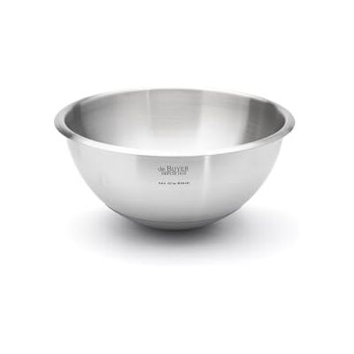 DE BUYER Okrągła miska udarowa z silikonowym dnem średnica 24 cm 3373.24, srebrna DE BUYER Okrągła miska udarowa z silikonowym dnem średnica 24 cm 3373.24, srebrna